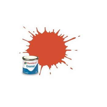 Vopsea modelism Humbrol 1451 Email Numar 132 Red Satin 14 ml Vopsea modelism Humbrol 1451 Email Numar 132 Red Satin 14 ml