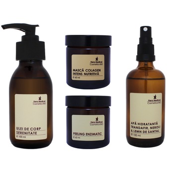 Set Home Spa, Hera Medical Cosmetice BIO, 4 buc Set Home Spa, Hera Medical Cosmetice BIO, 4 buc