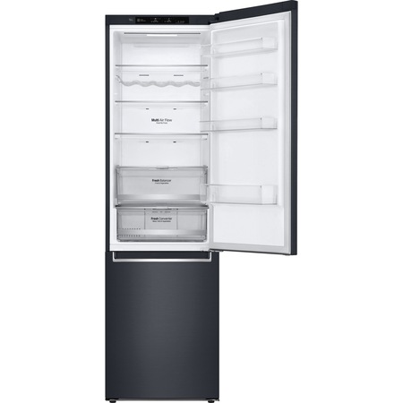 Combina frigorifica LG GBB72MCEFN, 384 l, Clasa A+++, Full NoFrost, Compresor Inverter Linear, H 203 cm, Negru