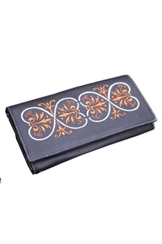 Portofel din piele naturala, Femei Infinite Love , Negru, handmade, Amaya, 19,5 cm x 11 cm Portofel din piele naturala, Femei Infinite Love , Negru, handmade, Amaya, 19,5 cm x 11 cm