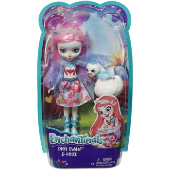 Papusa Enchantimals™ - Saffi Swan si Poise Papusa Enchantimals™ - Saffi Swan si Poise