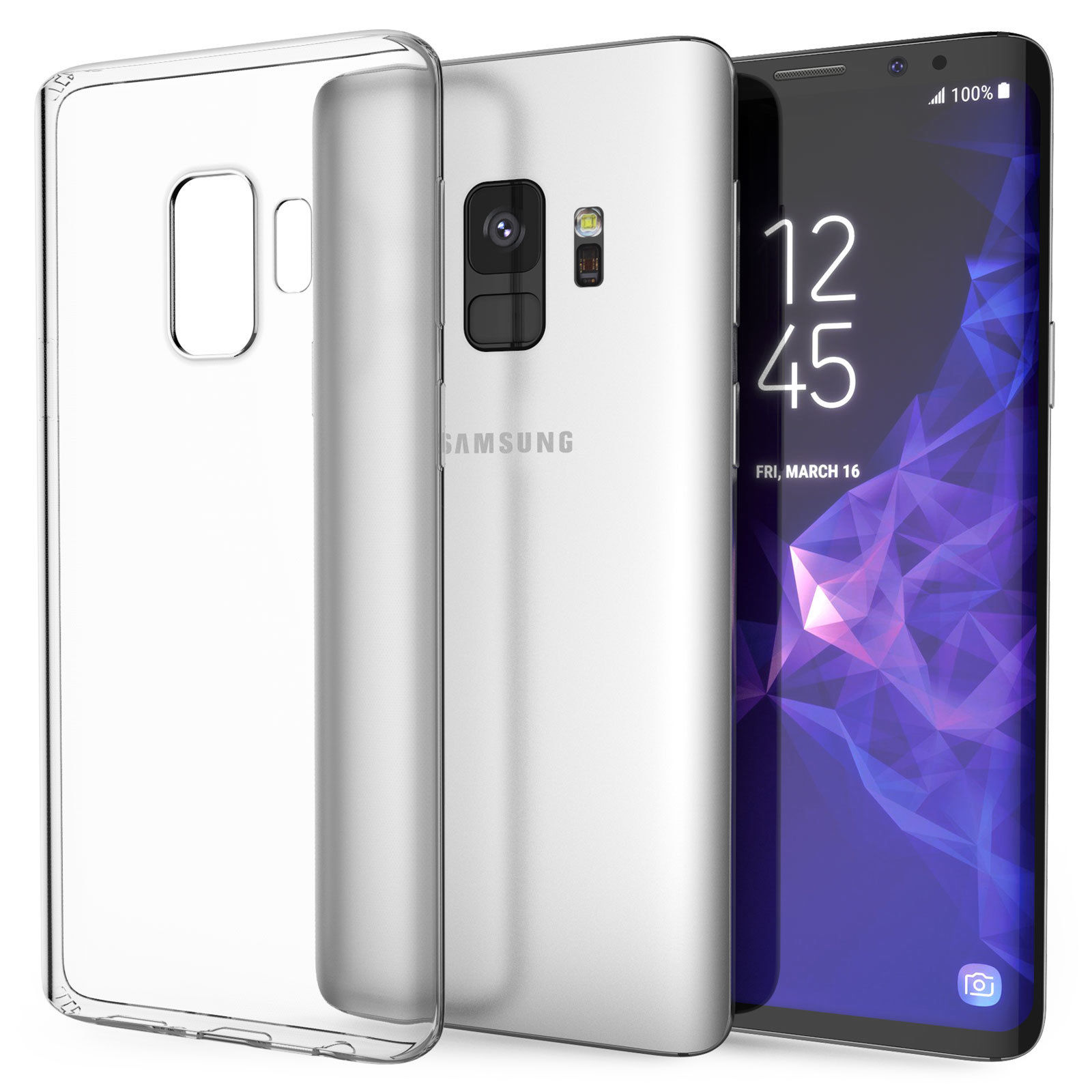 Husa de protectie transparenta din silicon ultra slim 0.3 mm compatibila cu Samsung Galaxy S9