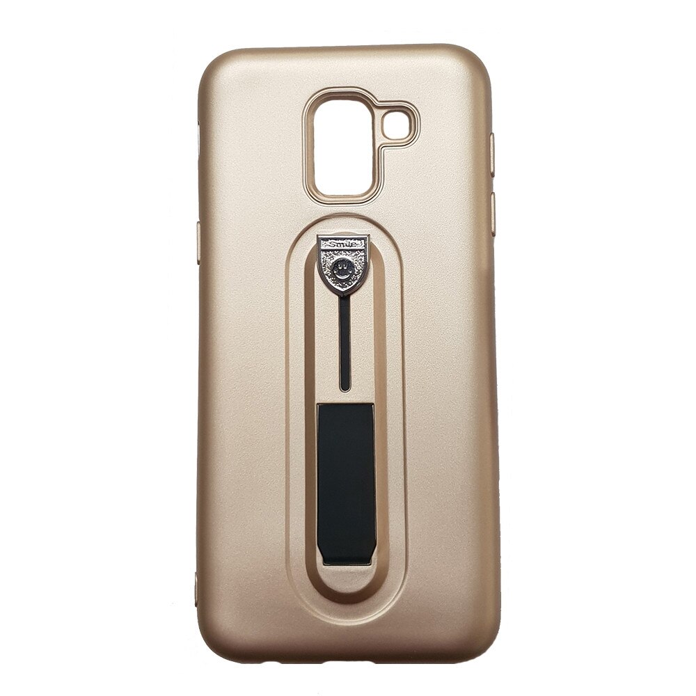 Husa silicon cu suport pentru selfie Samsung A5/A8 (2018), Gold