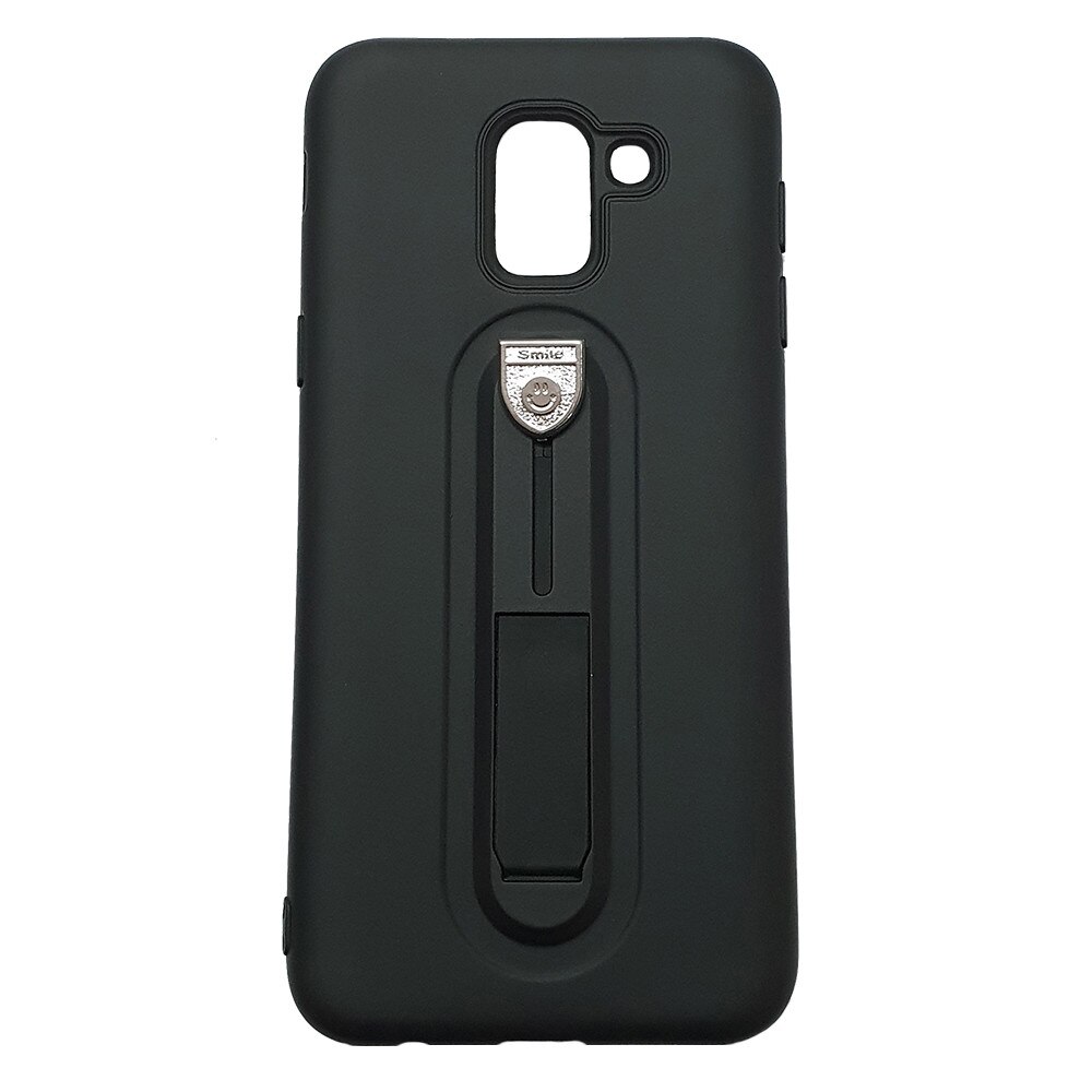 Husa silicon cu suport pentru selfie Samsung A5/A8 (2018), Negru