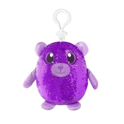 Jucarie Shimmeez,Ursulet ,plus cu paiete reversibile,breloc 8 cm,original