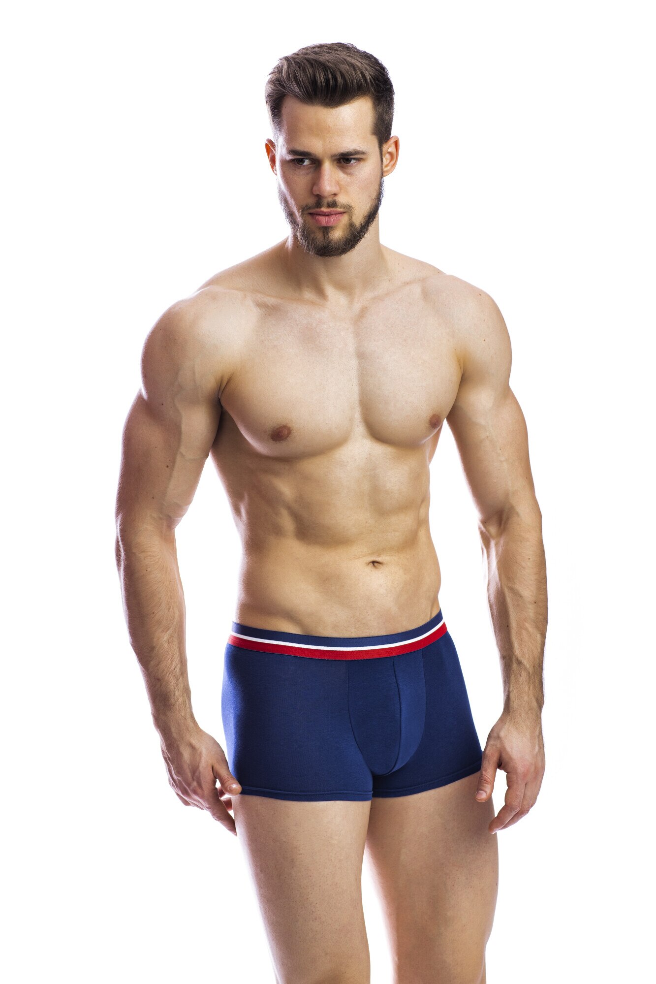 Boxeri din modal nav BBM60, pentru barbati, Uniconf, Bleumarin