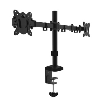 Suport 2 Monitoare CABLETECH, Diagonala 13-27 inch, Negru Suport 2 Monitoare CABLETECH, Diagonala 13-27 inch, Negru