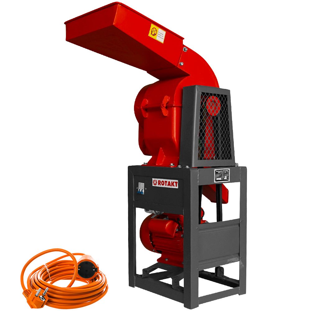 Moara electrica pentru cereale Rotakt ROMCF-21QIIC, motor 1800W, >220kg/h, 1 sita + Cadou prelungitor 10m AgroPro