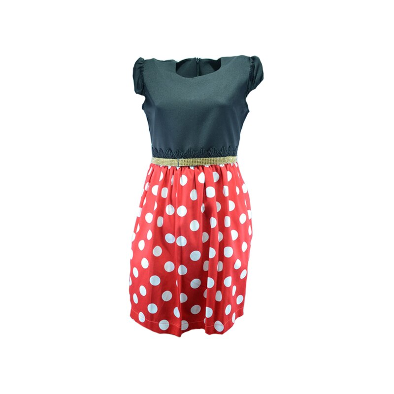 Rochita eleganta pentru fete Mini Junior, buline, Multicolor