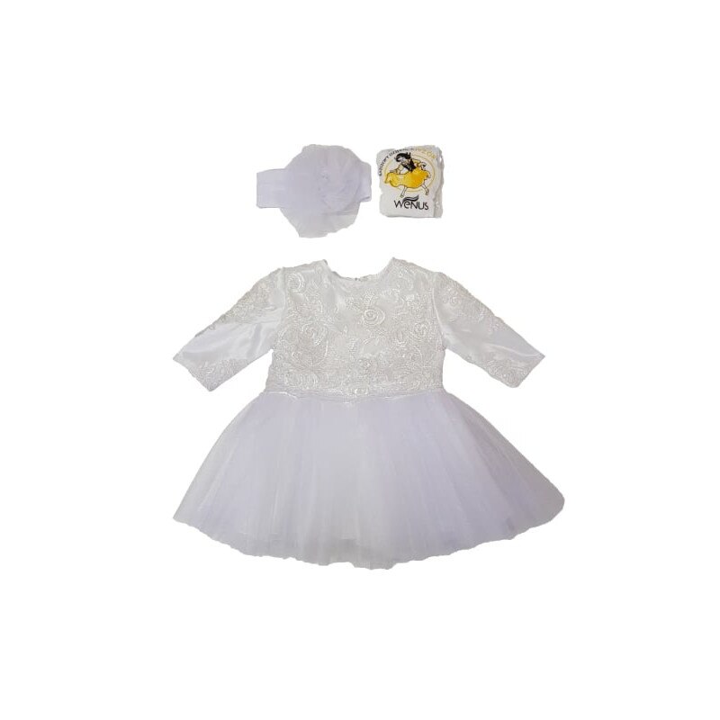 Rochie alba de botez Emanuel marime68