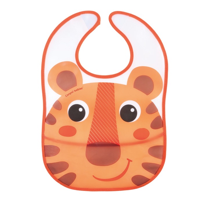 Лигавник Canpol babies, Hello Little, Без BPA, Оранжев