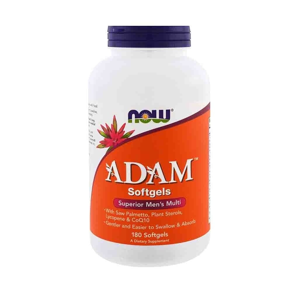 Complex multivitamine barbati, Adam, Now Foods, 180 softgels Fara aroma