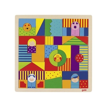 Puzzle cu ferma 43 piese, Goki, Lemn, 3 ani+ Puzzle cu ferma 43 piese, Goki, Lemn, 3 ani+