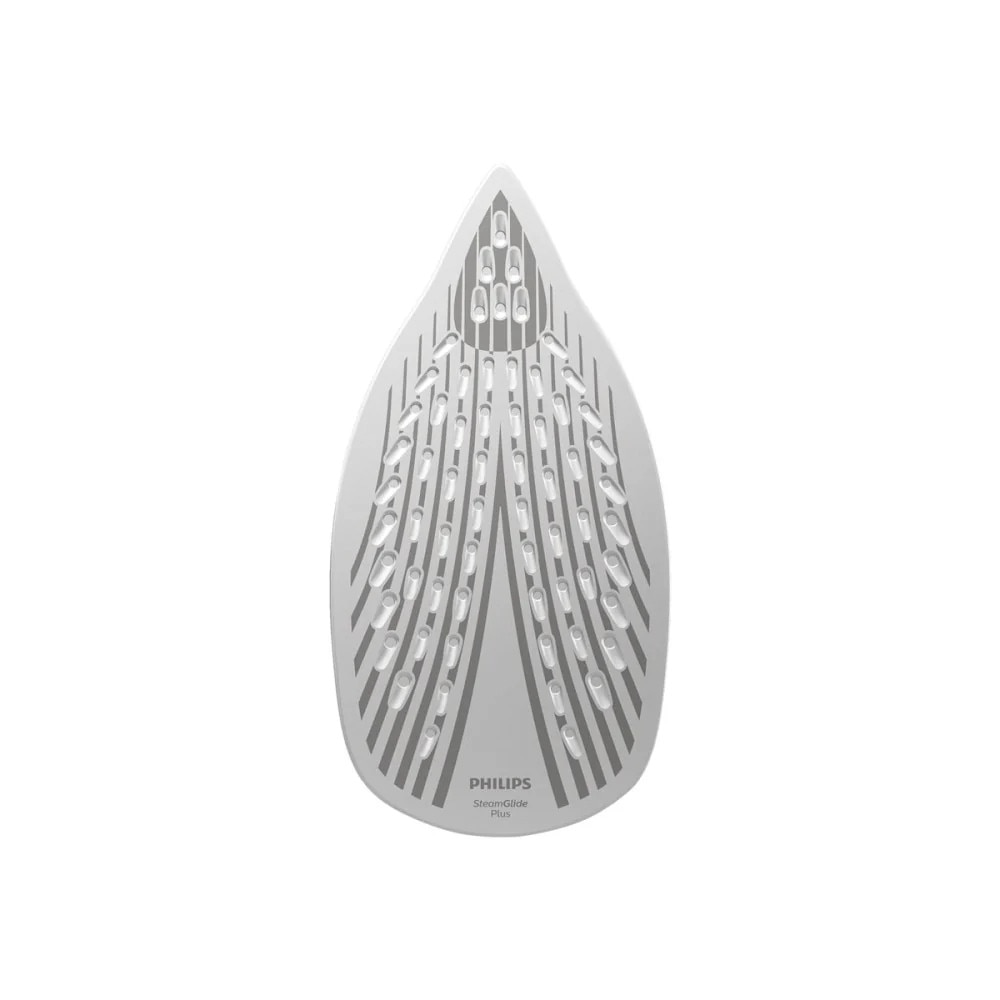 Fier de calcat cu aburi Philips Azur Steam GC4552/00, 2400W, SteamGlide Plus, Jet de abur continuu de 45g/min, Alb/Argintiu