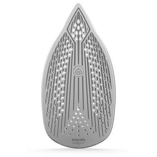 Fier de calcat cu aburi Philips Azur Steam GC4552/00, 2400W, SteamGlide Plus, Jet de abur continuu de 45g/min, Alb/Argintiu