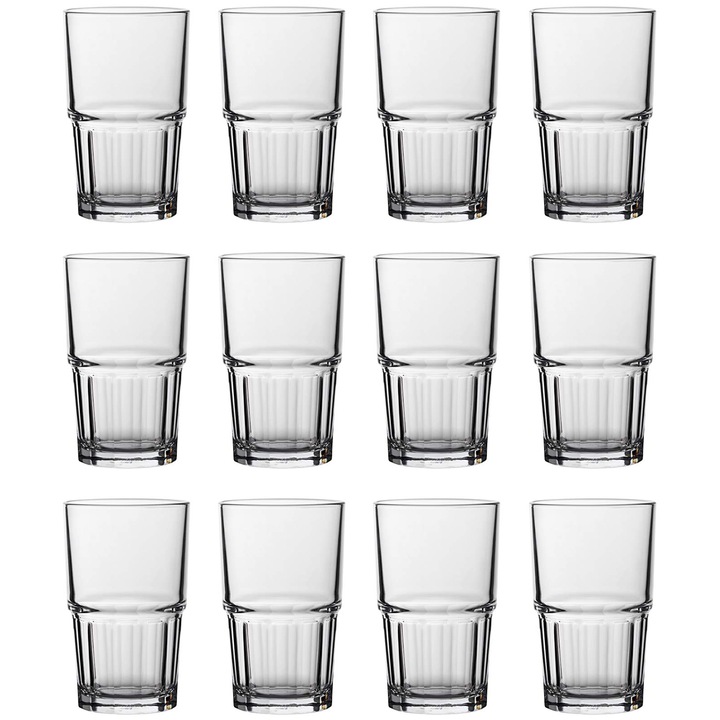 Set pahare long drink, Pasabahce Next, 12 piese, 284 ml