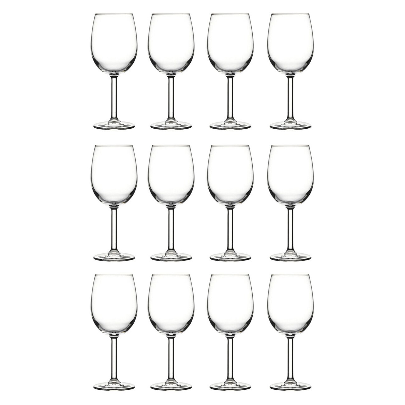 Set pahare vin alb, Pasabahce Prime Time, 12 piese, 395 ml