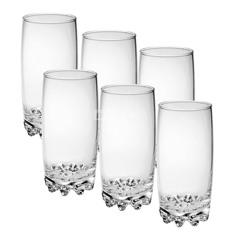 Set pahare long drink, Pasabahce Sylvana, 6 piese, 385 ml