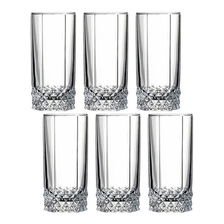 Set pahare long drink, Pasabahce Valse, 6 piese, 290 ml