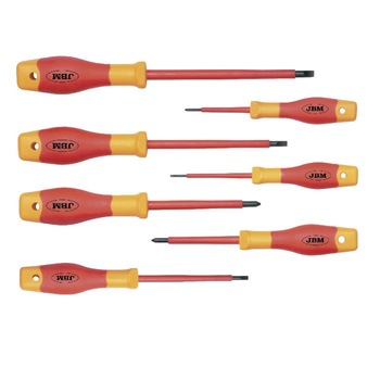 Set de 7 surubelnite izolate 1000V, JBM Set de 7 surubelnite izolate 1000V, JBM