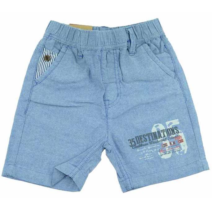 Pantaloni casual scurti pentru baieti HAPPY HOUSE KK-046A,Albastru