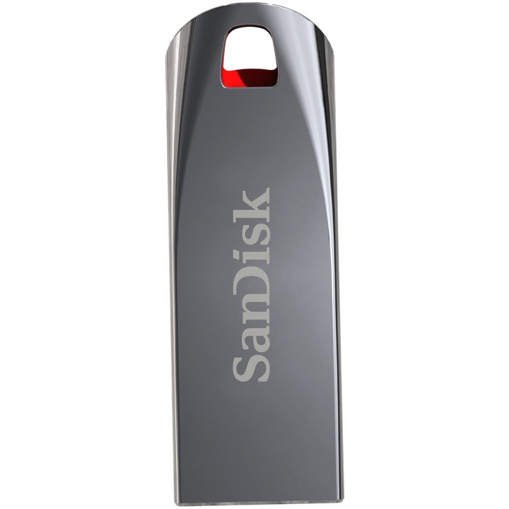 USB Flash памет SanDisk Cruzer Force 64GB, USB 2.0, Gray metal