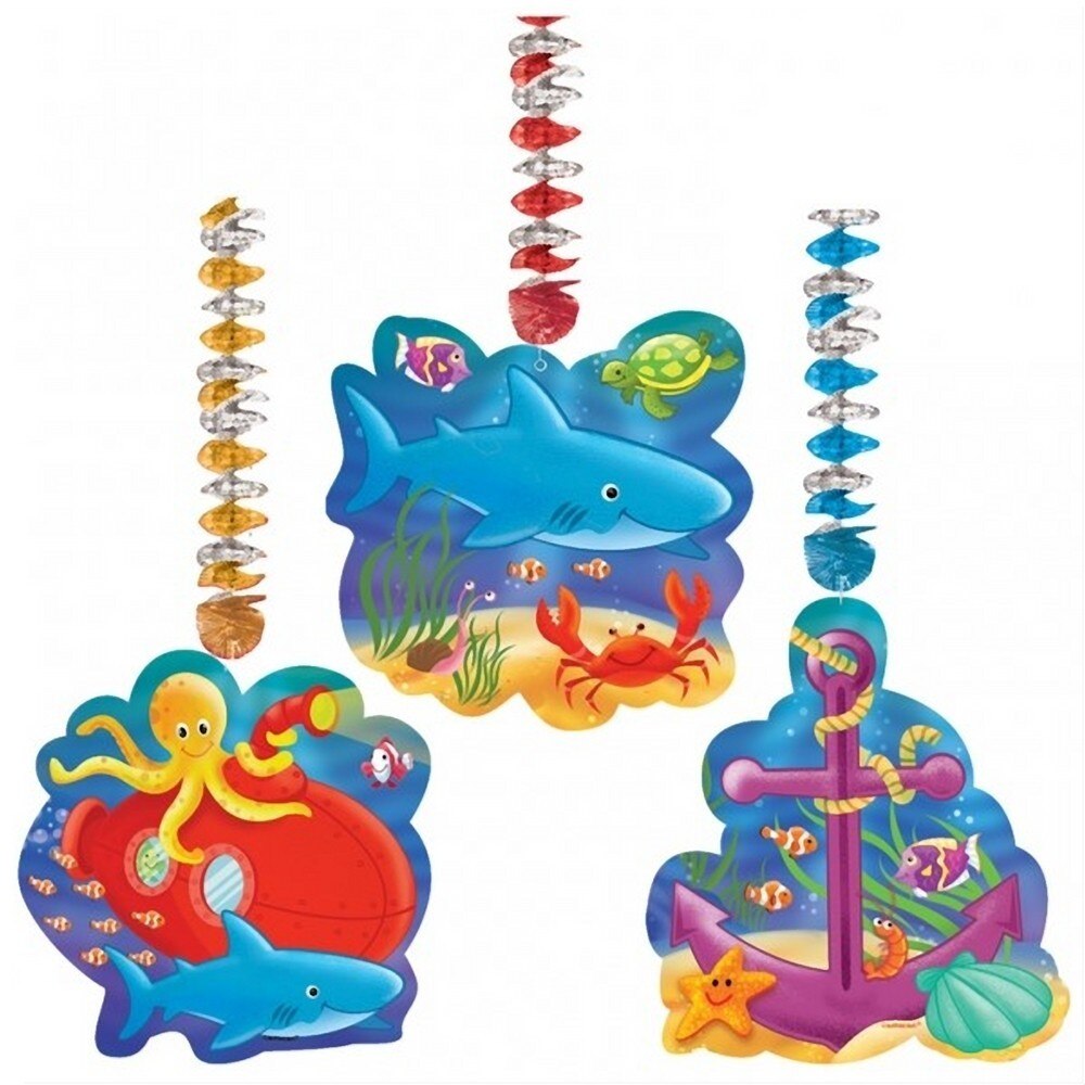 Set 3 decupaje de agatat Deep Sea Fun