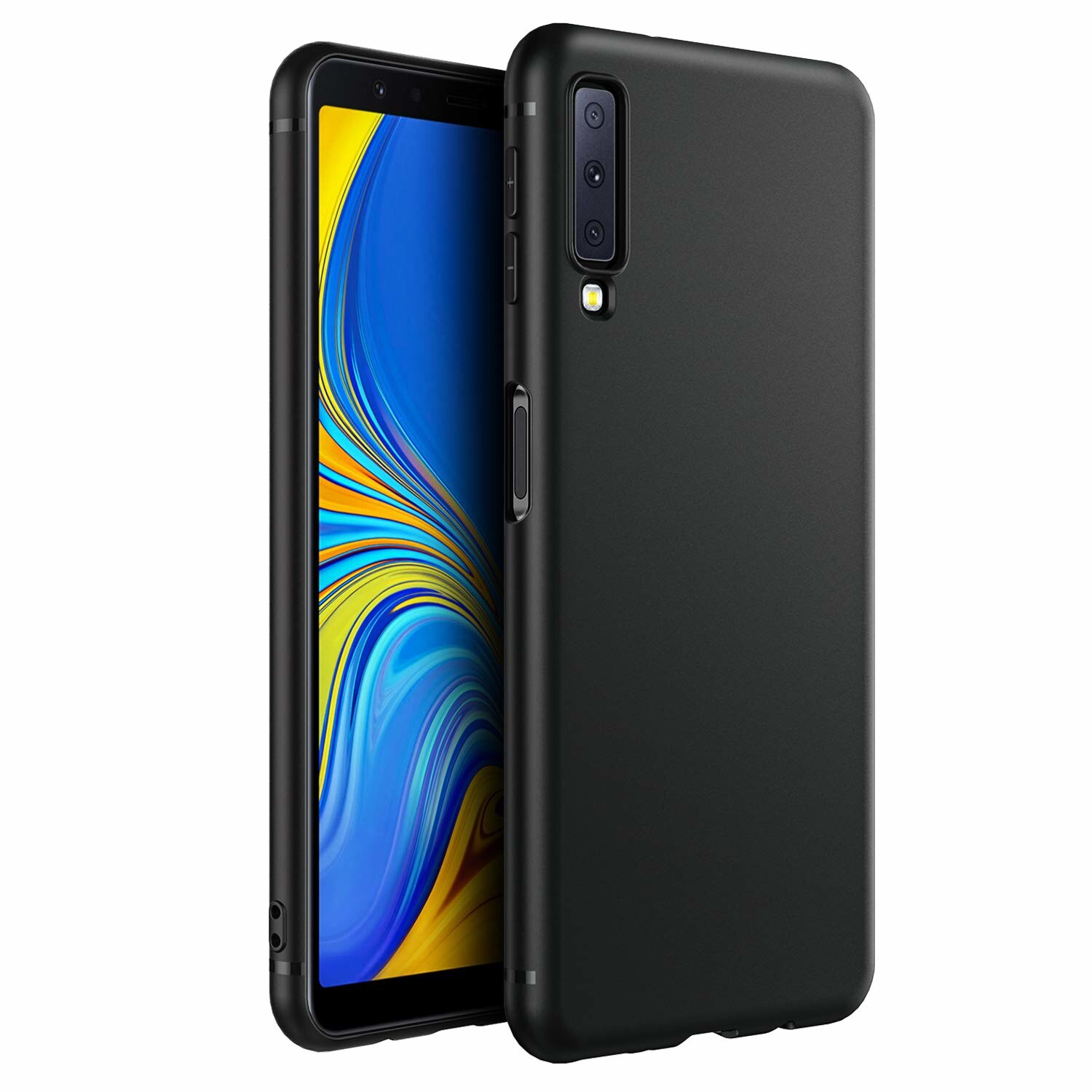 Husa pentru Samsung Galaxy A7 2018 , MyStyle Perfect Fit , Black