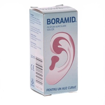 Boramid solutie picaturi auriculare 10 ml Boramid solutie picaturi auriculare 10 ml