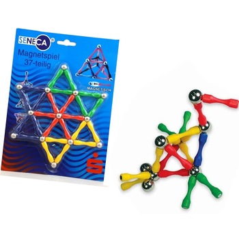 Joc magnetic tip Geomag cu 37 de piese magnetice Joc magnetic tip Geomag cu 37 de piese magnetice