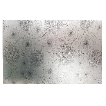 Folie pentru geam decorativa floral grafic, 6 m x 1 m Folie pentru geam decorativa floral grafic, 6 m x 1 m