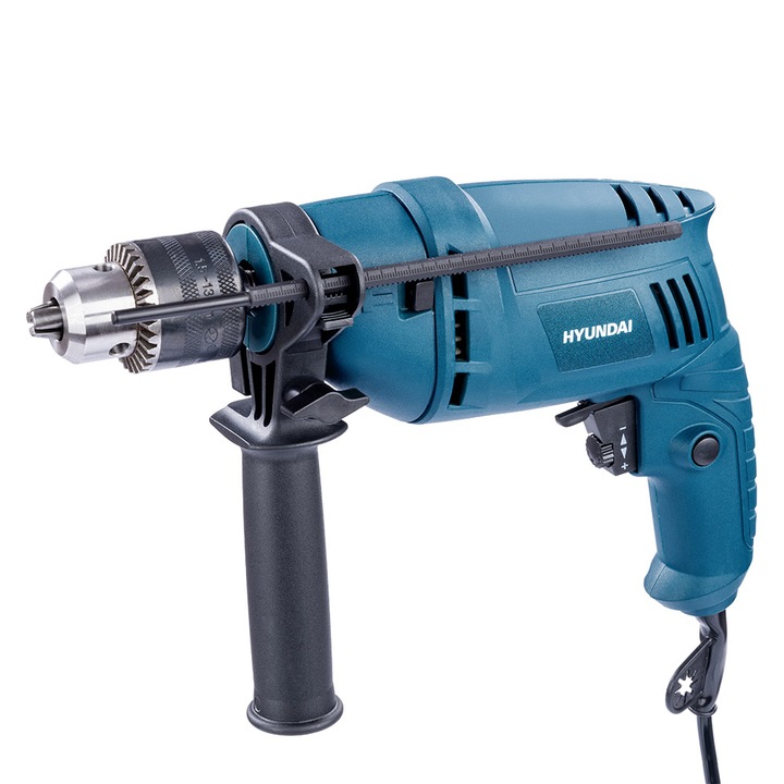 Masina de gaurit, Hyundai HYD-223A, 650 W, 3000 rpm, Albastru/Negru