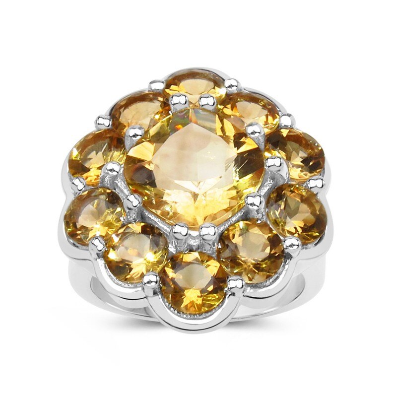 Inel Fantazzia Argint 925 Citrine, 55 R9366C