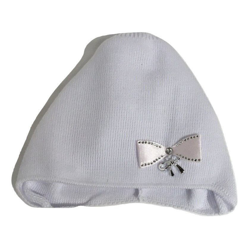 Caciulita baby pentru fetite,Marika,nr. 53,alb