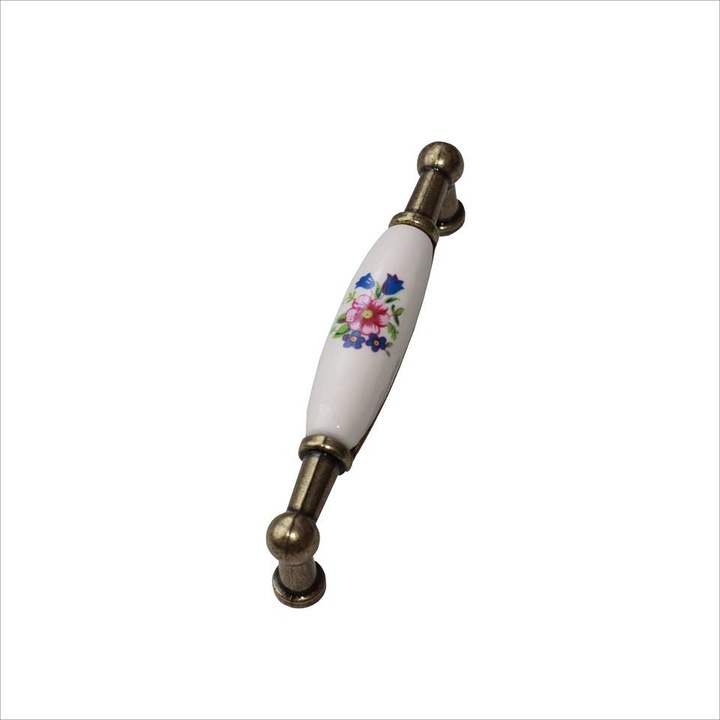 Старинна дръжка Spring Flower 96 мм