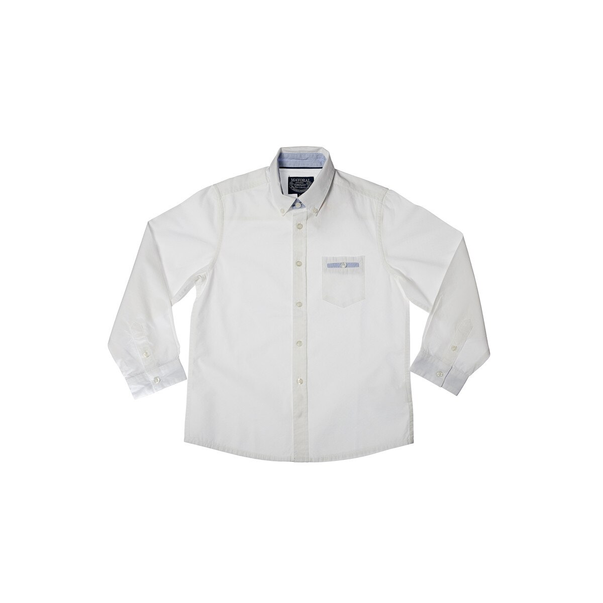 Camasa baieti Mayoral, Alb, 7Ani(122cm)