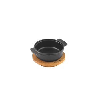 Mini-cratita rotunda cu suport, 11 cm - LAVA Mini-cratita rotunda cu suport, 11 cm - LAVA