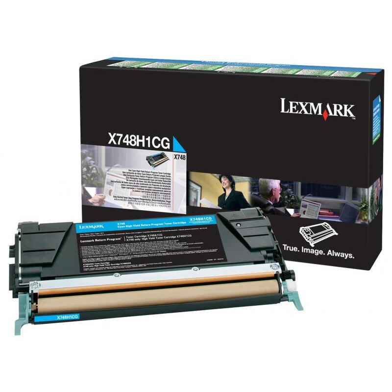 Toner Lexmark X748H1CG, cyan, X748DE, X748DTE