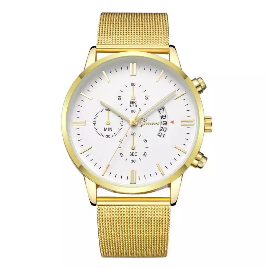 Ceas dama elegant Geneva Cromina, alb