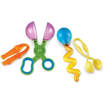 Set Montessori Learning Resources 4 piese Helping Hands penseta pipeta foarfece Set Montessori Learning Resources 4 piese Helping Hands penseta pipeta foarfece