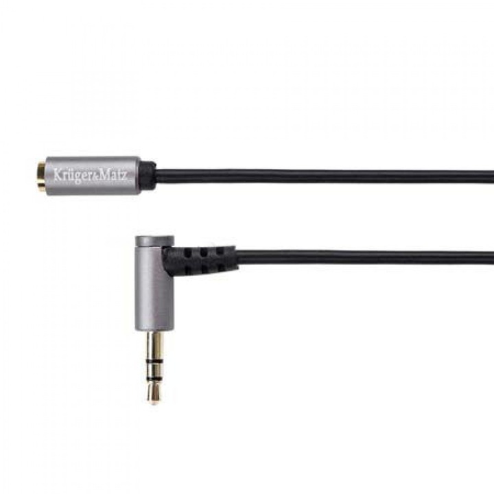 Kábelcsatlakozó, 3,5 mm-es apa - jack 3,5 mm-es anya, 3 m, Kruger&Matz - 401808
