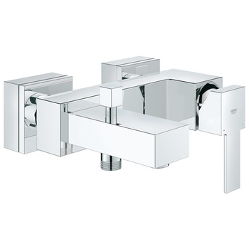 Baterie de dus, Grohe, monocomanda, forma patrata, crom