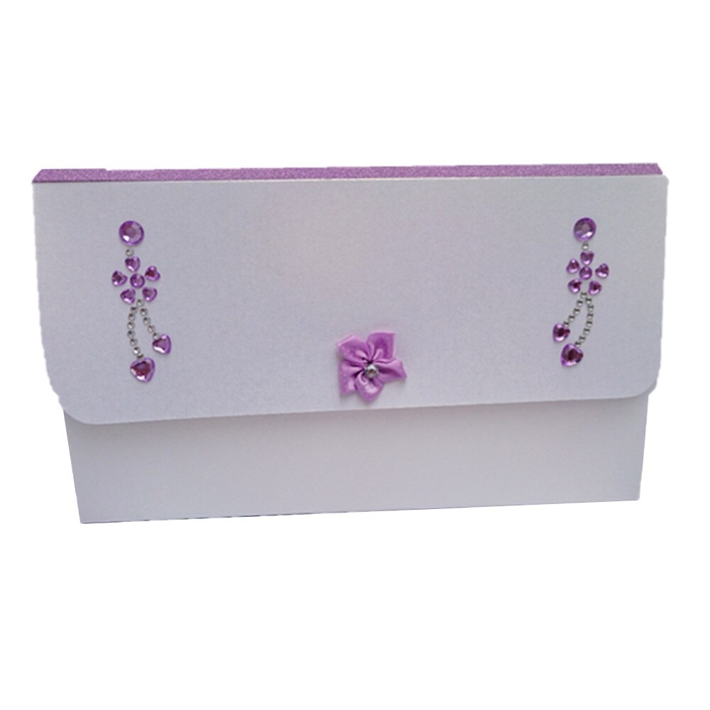 Poseta miresei Flower, IDo, pachet complet organizare nunta, alb perlat, decoratiuni 3D, personalizata