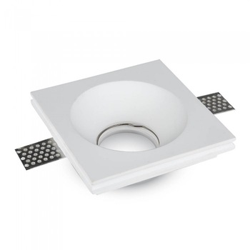 Corp Spot V-TAC GU10 gips patrat plat 120x120 alb Corp Spot V-TAC GU10 gips patrat plat 120x120 alb