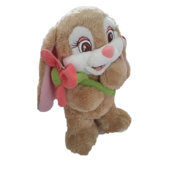Jucarie de plus, Iepuras cu floare, 33 cm Jucarie de plus, Iepuras cu floare, 33 cm