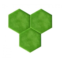 Hexagoane Pluta Autoadezive Textil Green (set 6 buc.)