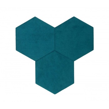 Hexagoane Pluta Autoadezive Textil Deep Sky Blue (set 6 buc.) Hexagoane Pluta Autoadezive Textil Deep Sky Blue (set 6 buc.)