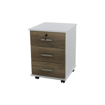 Comoda Epsilon Alpino, 646 mm x 450 mm x 500 mm, Maro/Alb Comoda Epsilon Alpino, 646 mm x 450 mm x 500 mm, Maro/Alb