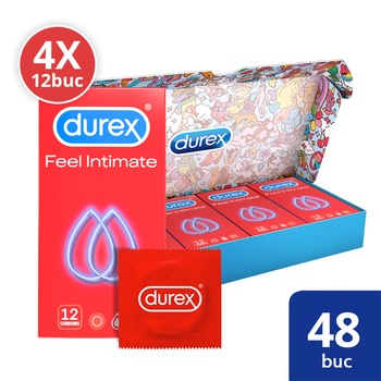 Pachet Promo Durex: 4 x Durex Feel Intimate 12 bucati Pachet Promo Durex: 4 x Durex Feel Intimate 12 bucati