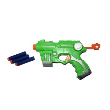Pistol de tras cu 3 gloante din spuma, TOI-TOYS Pistol de tras cu 3 gloante din spuma, TOI-TOYS